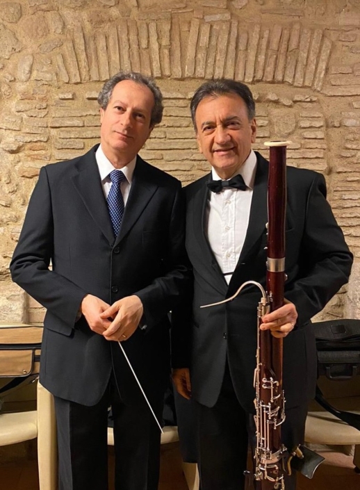 Con l’amico M° Francesco Bossone