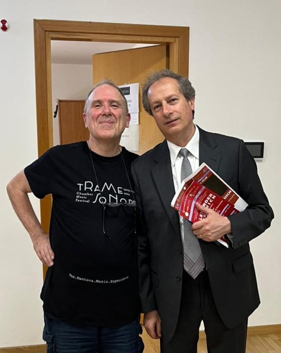 Col M° Alexsander Lonquich dopo un bellissimo concerto